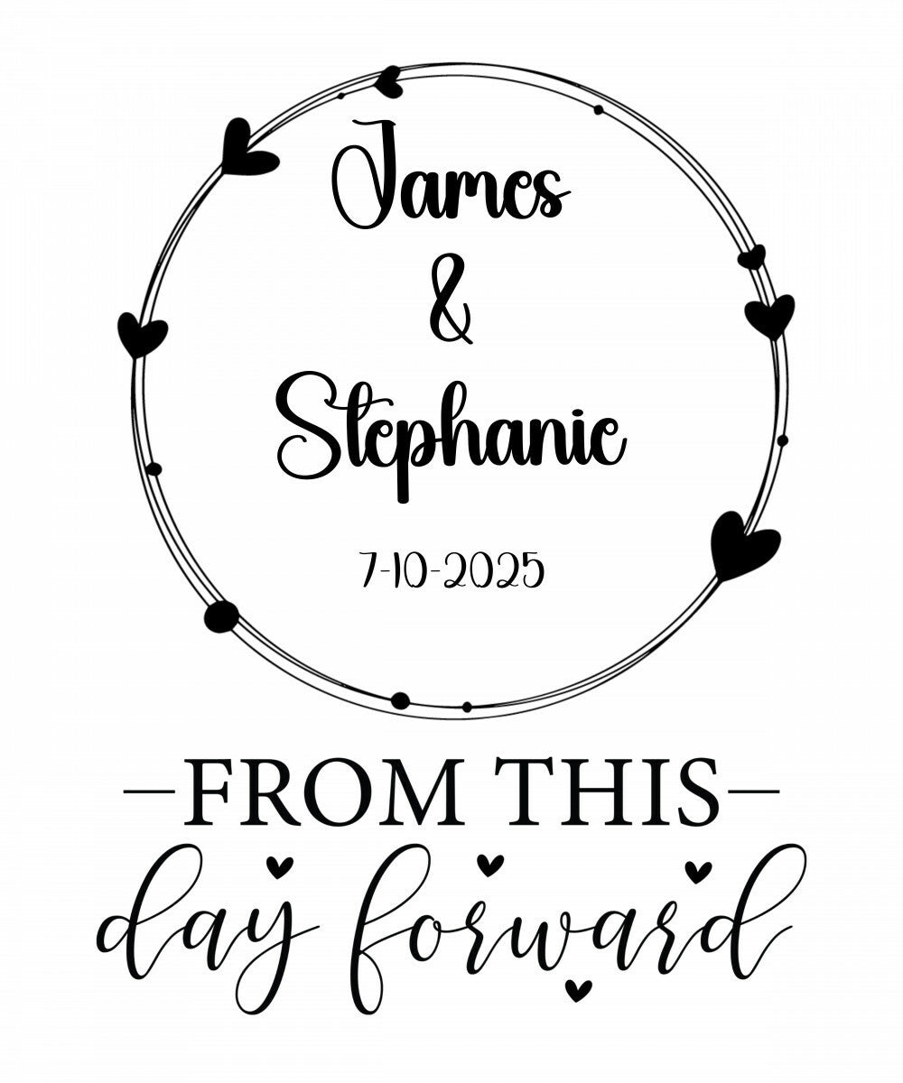 Personalized Wedding Blanket –Custom Woven Heirloom with Bride & Groom Names and Wedding Date