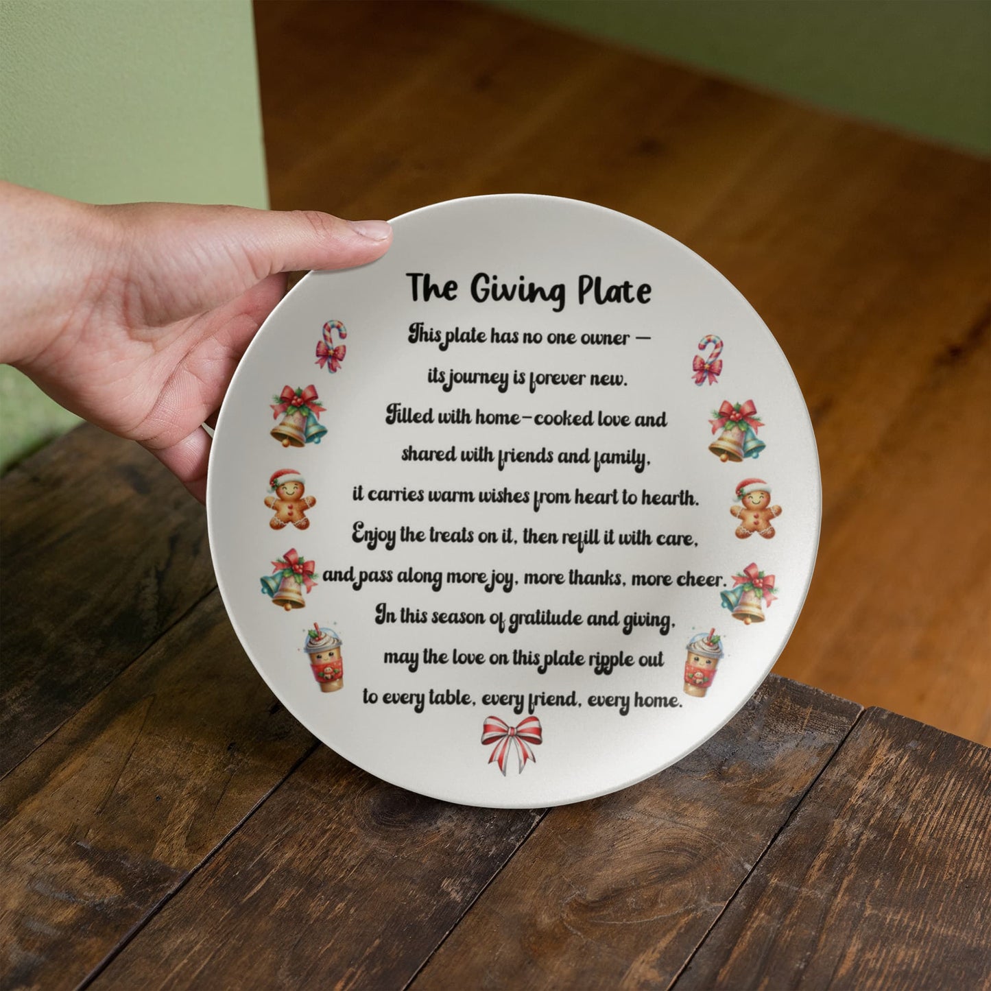 The Giving Plate – Personalized Holiday Sharing Plate | Heartfelt Gift of Gratitude and Connection