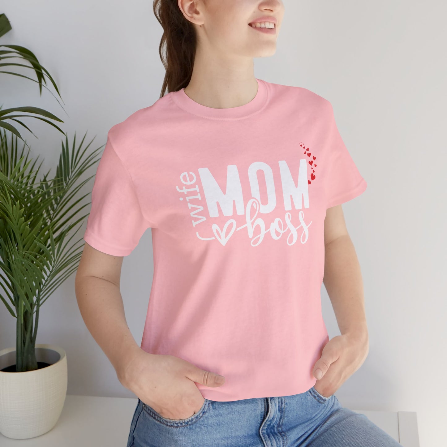 Mom Boss Unisex Jersey Short Sleeve Tee - Fun Gift for Moms