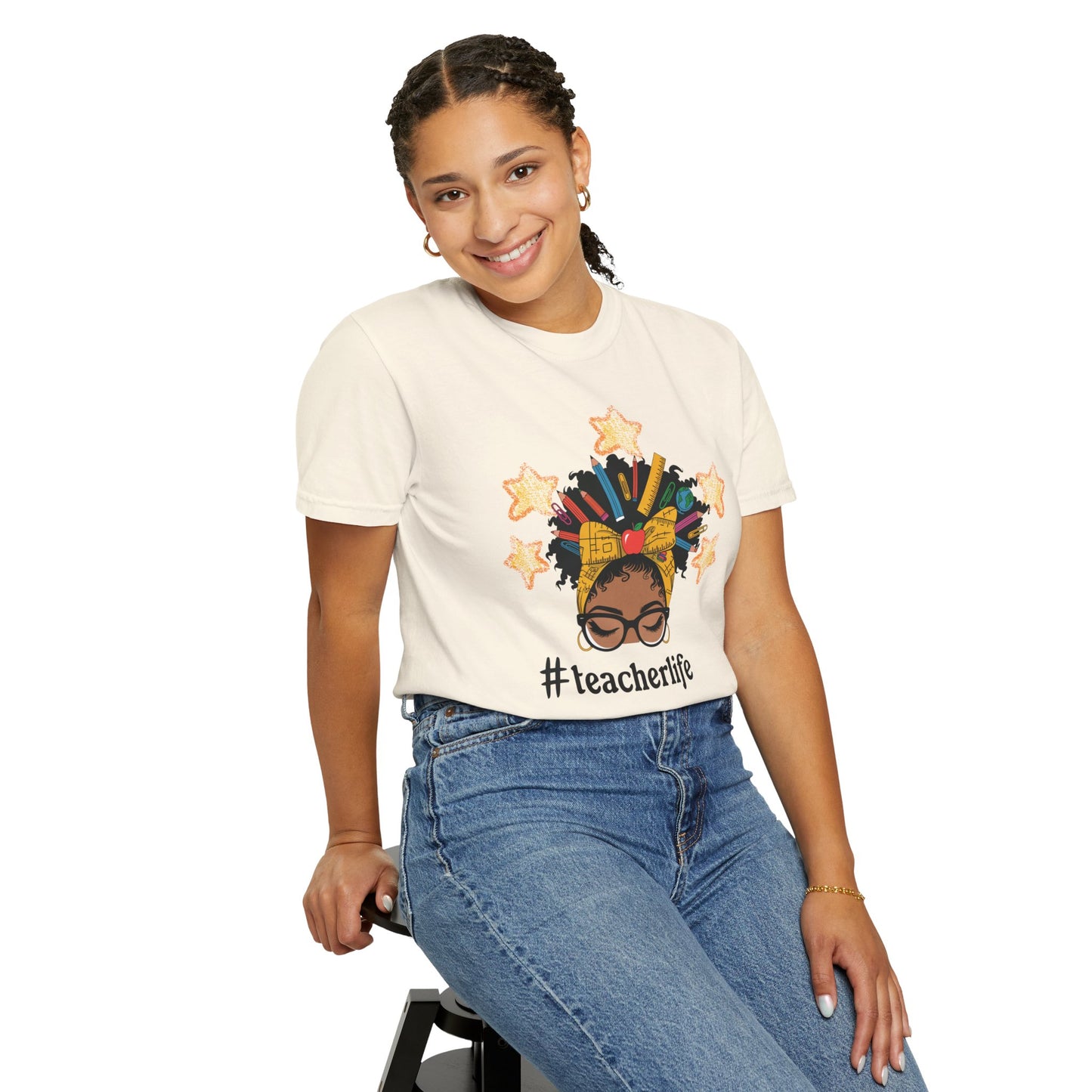Teacher Life Unisex Garment-Dyed T-Shirt Gift for Educators