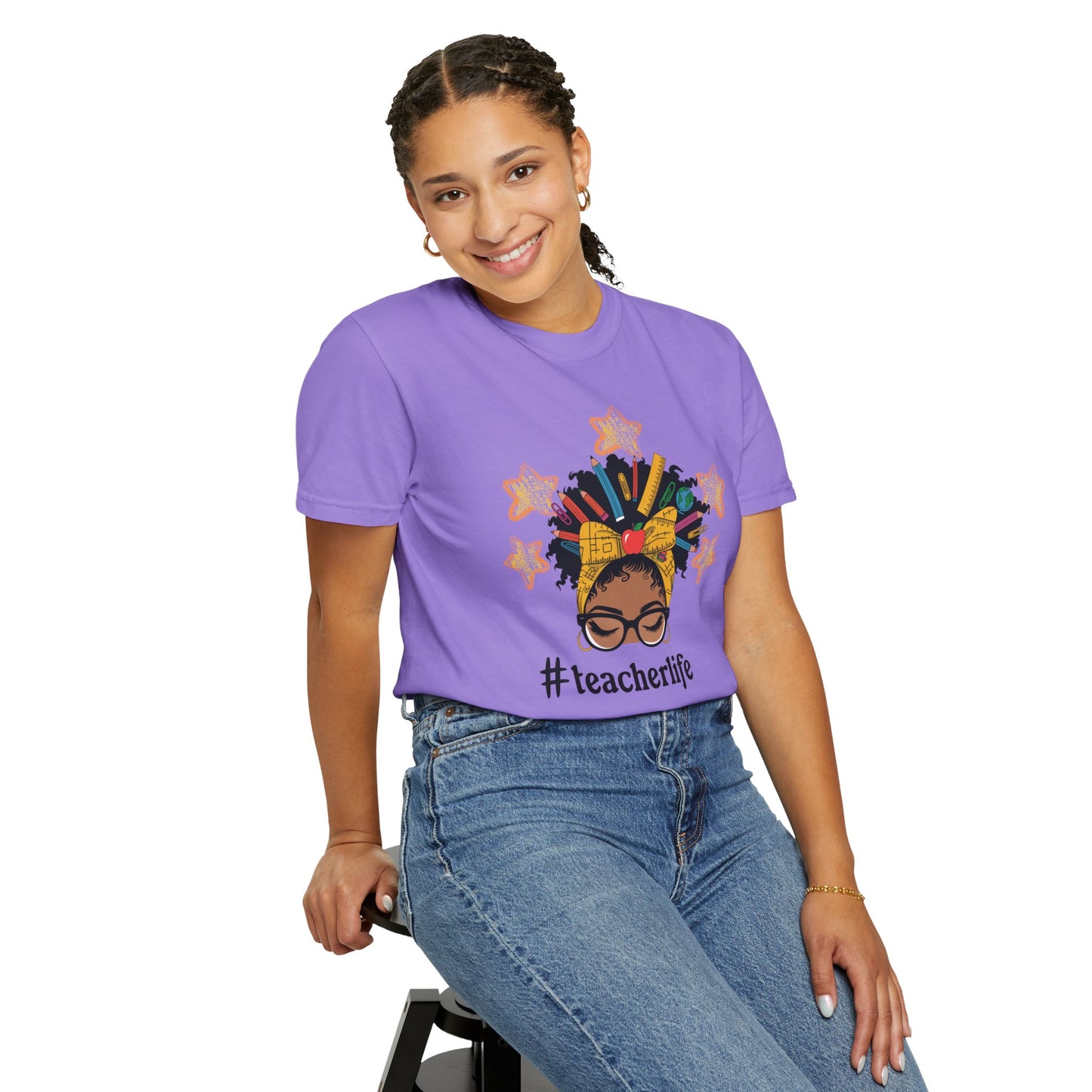 Teacher Life Unisex Garment-Dyed T-Shirt Gift for Educators