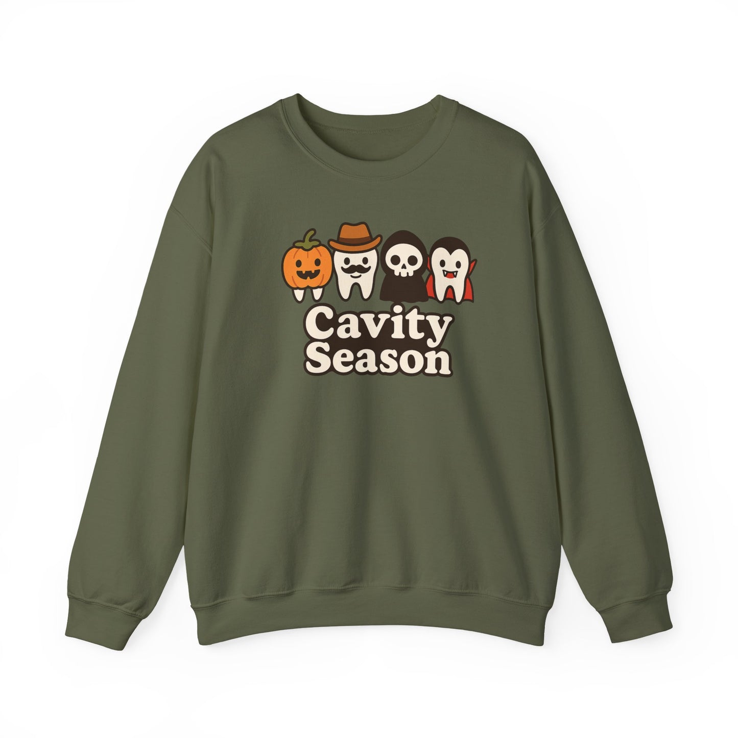 Cavity Season Halloween Sweatshirt – Unisex Cozy Fall Crewneck