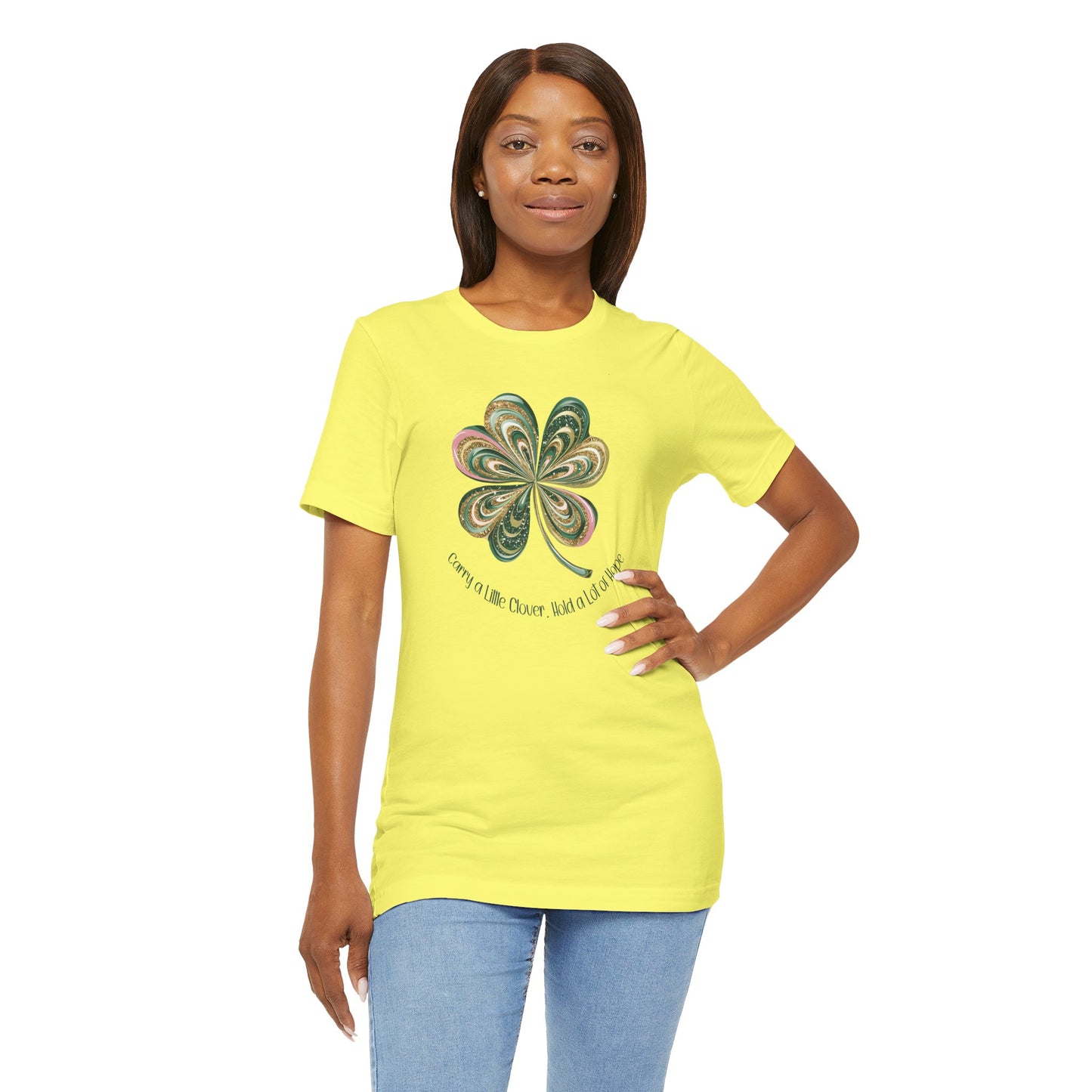 Lucky Clover T-Shirt – Carry a Little Clover, Hold a Lot of Hope