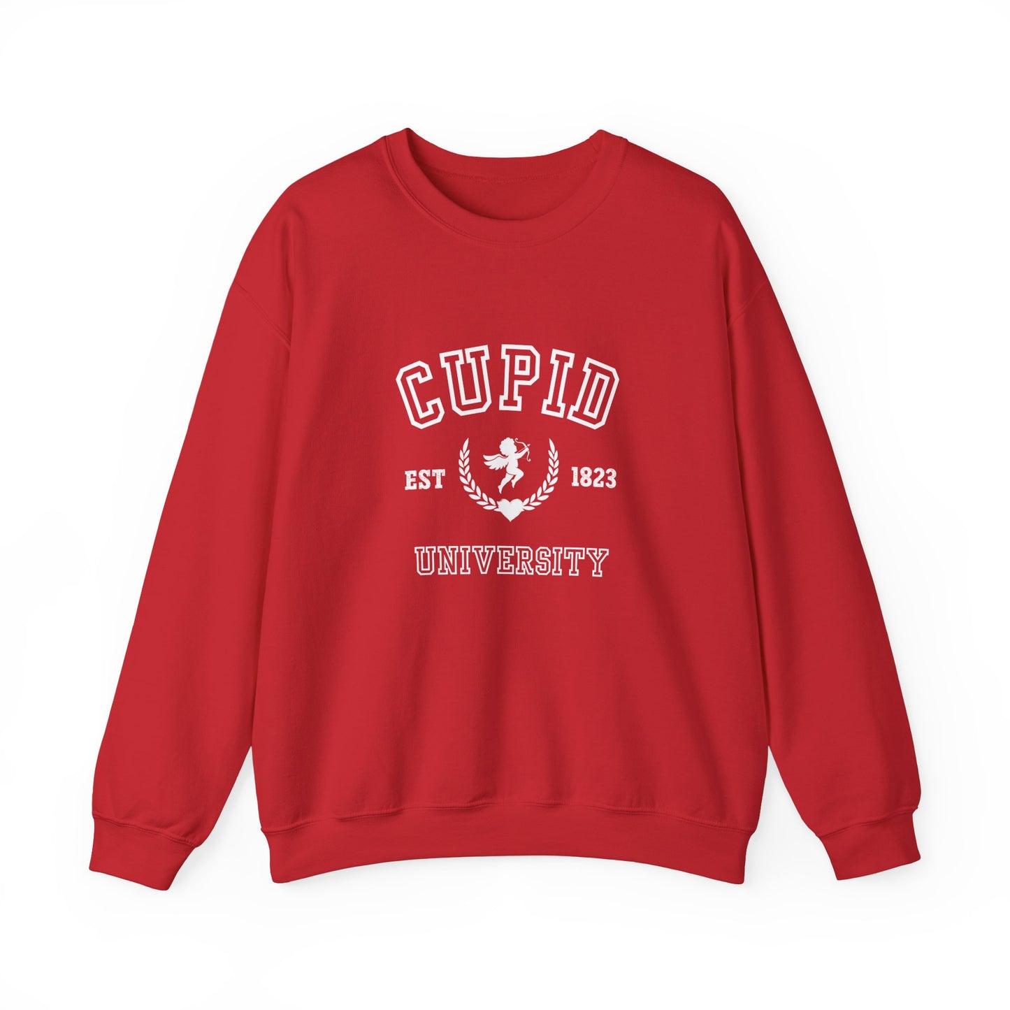 Cupid University Sweatshirt – Unisex Heavy Blend Crewneck for Cozy Comfort
