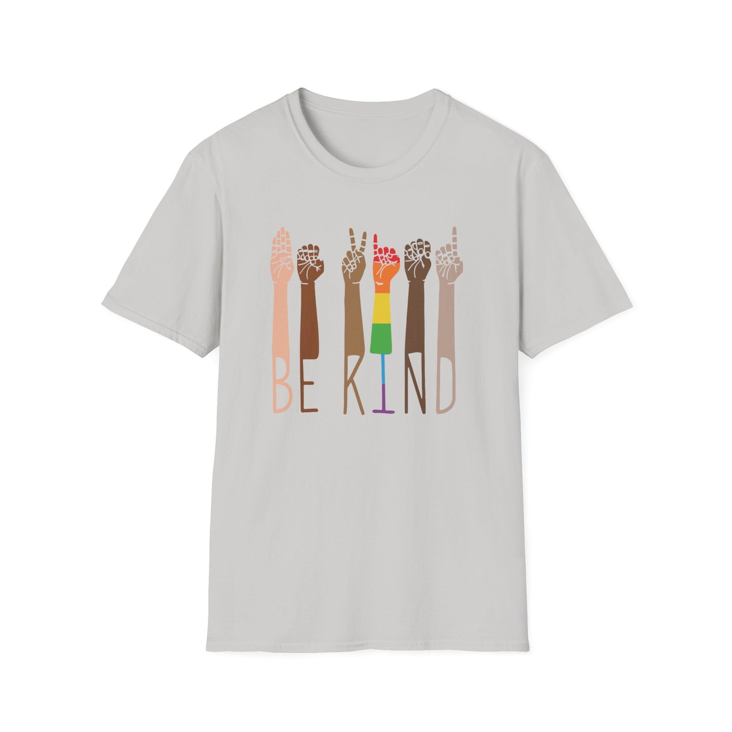 BE KIND ASL Unisex T-Shirt – Inclusive, Softstyle Tee for Positivity, Kindness & Everyday Wear