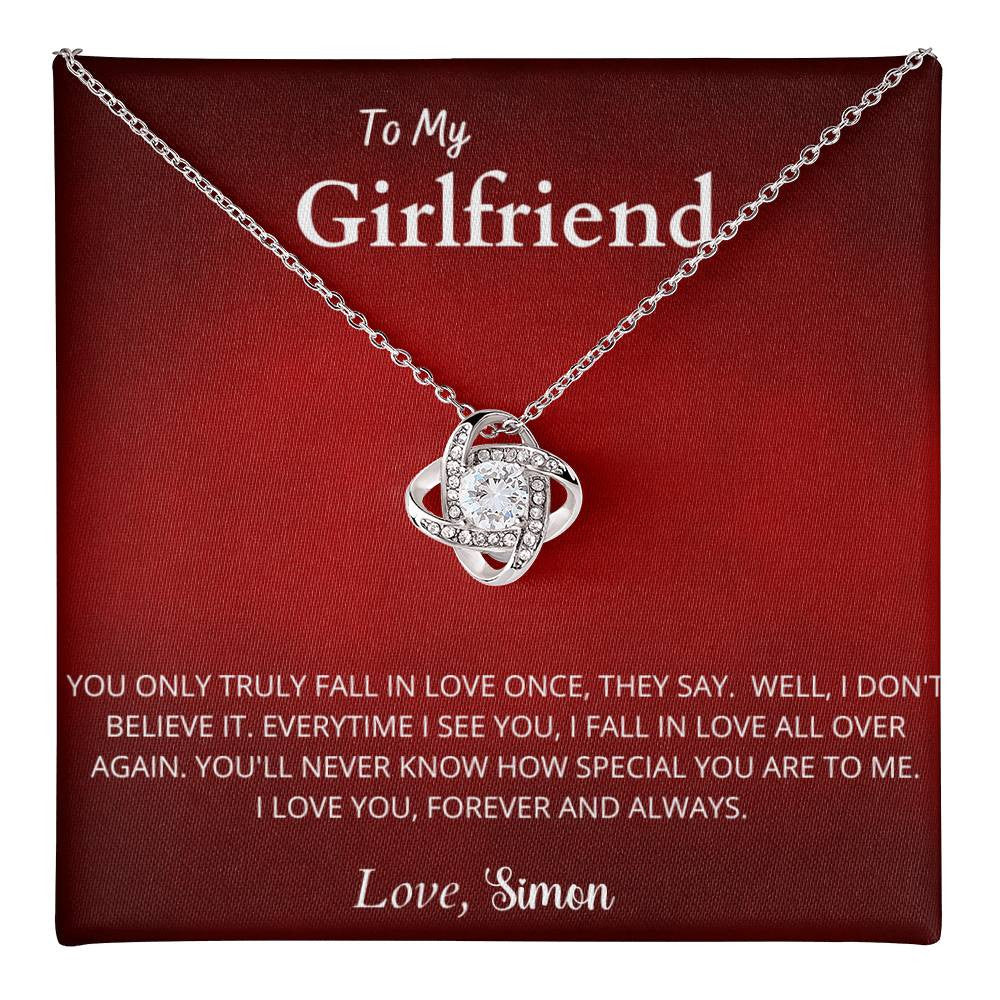 Love Knot Necklace (Yellow & White Gold Variants)