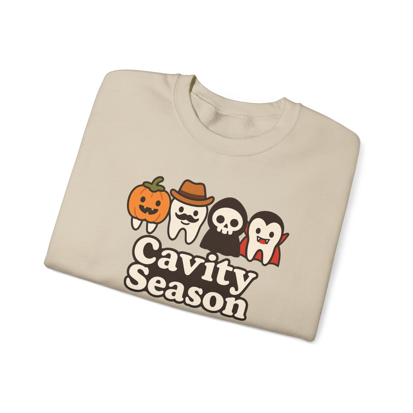 Cavity Season Halloween Sweatshirt – Unisex Cozy Fall Crewneck