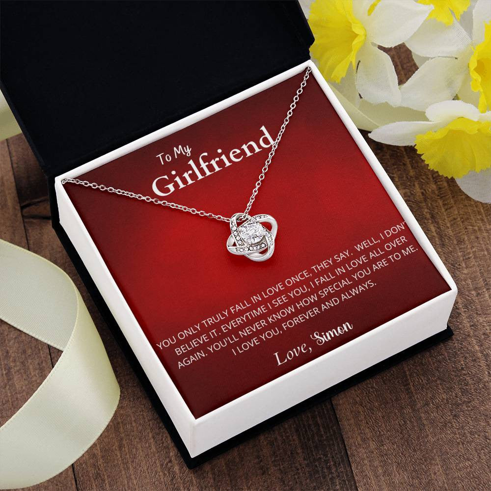 Love Knot Necklace (Yellow & White Gold Variants)