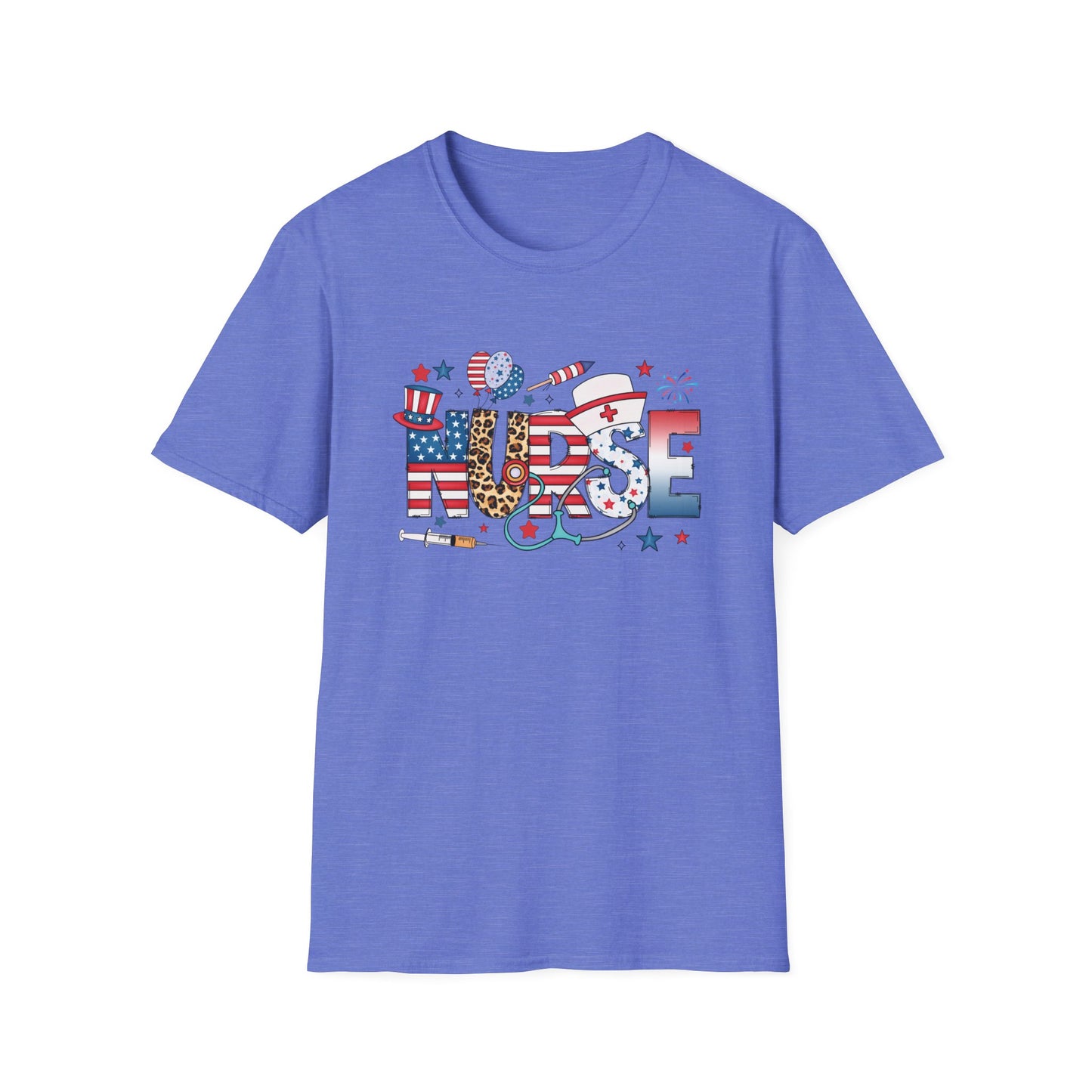 Patriotic Nurse T-Shirt – Unisex 4th of July Nursing Shirt for Healthcare Workers