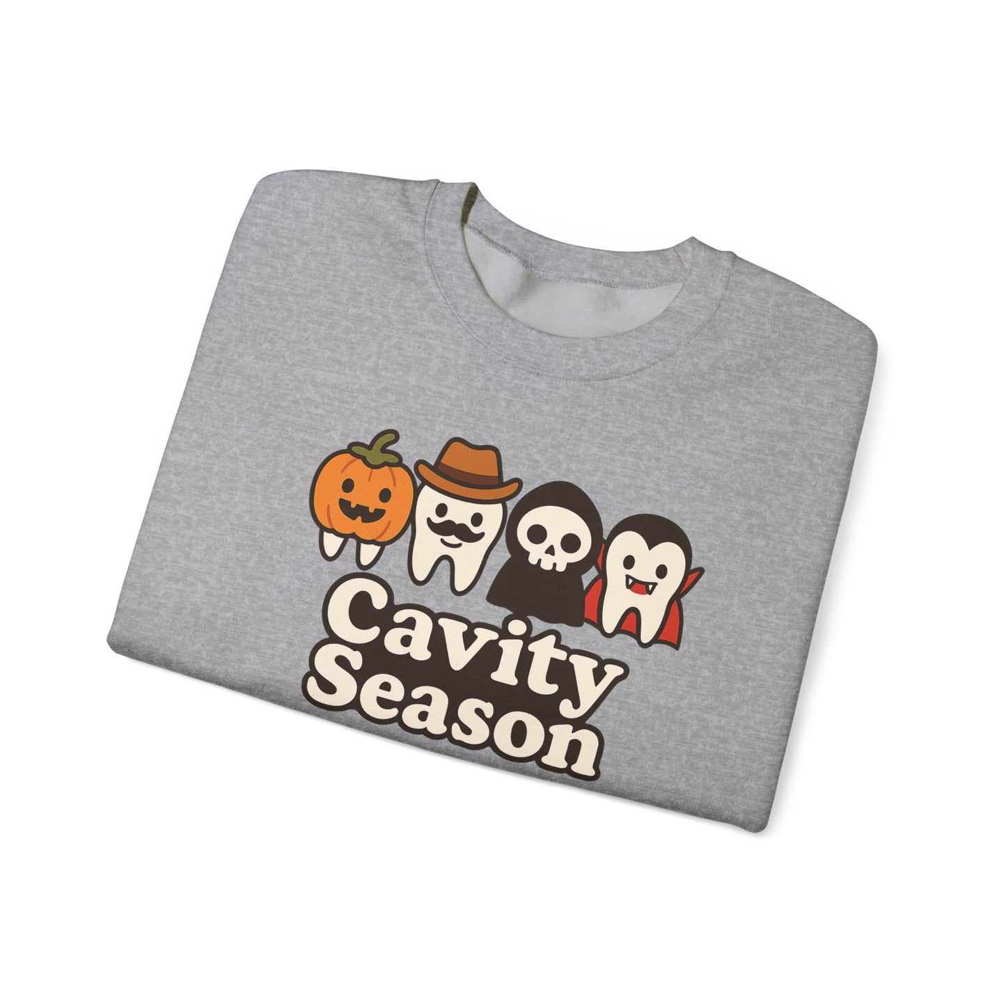 Cavity Season Halloween Sweatshirt – Unisex Cozy Fall Crewneck