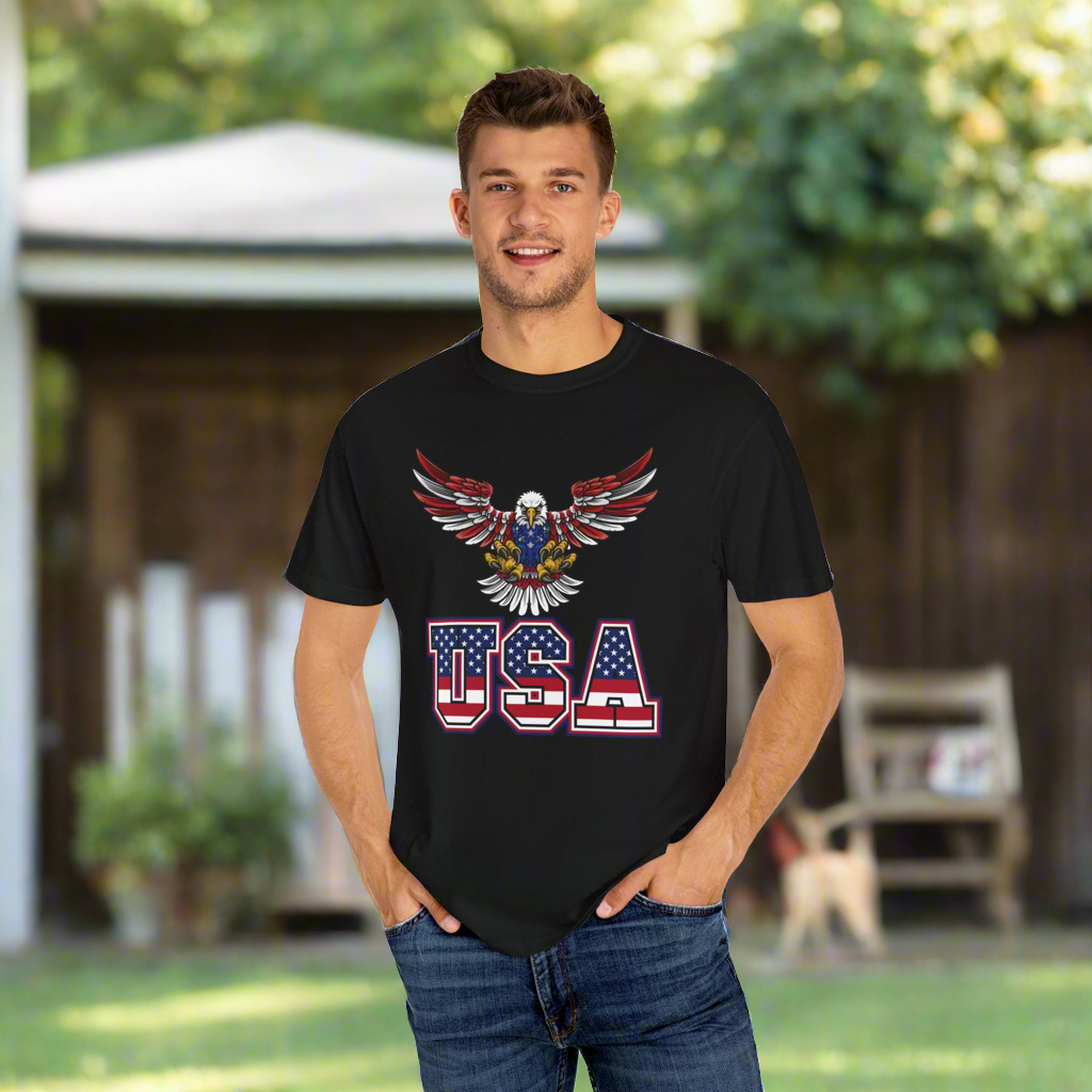 Patriotic Eagle USA T-Shirt – Comfort Colors