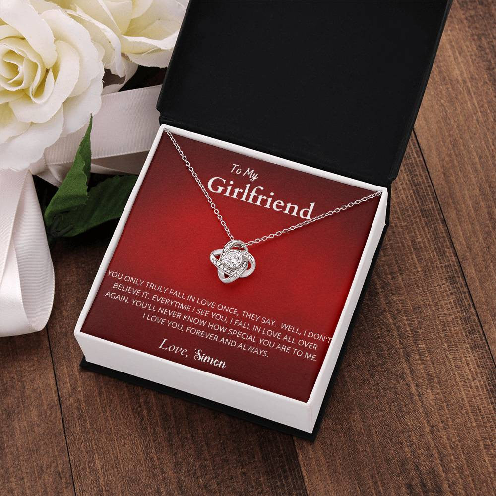 Love Knot Necklace (Yellow & White Gold Variants)