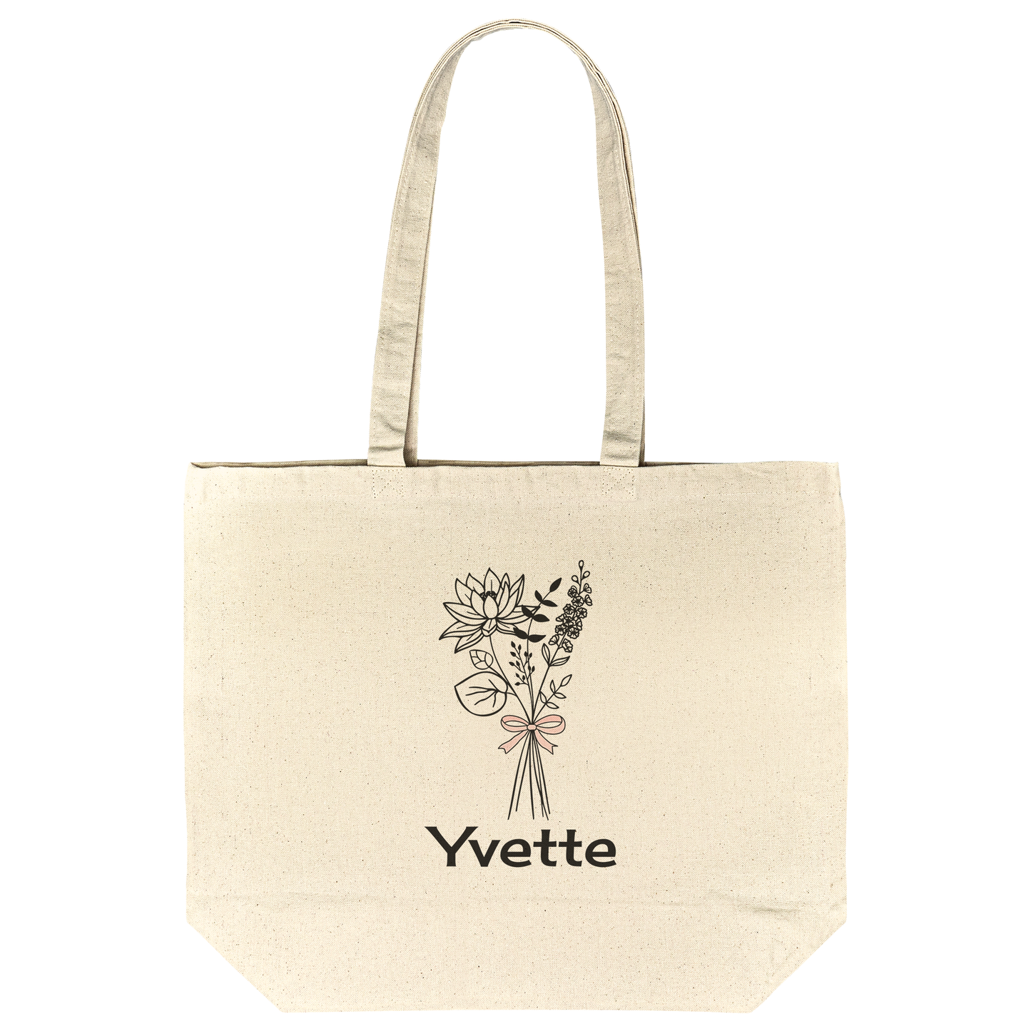 Personalized Birth Flower Tote Bag – Durable & Stylish for Everyday Adventures