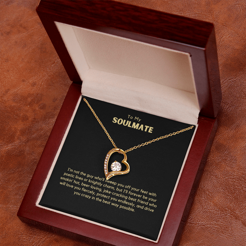 Forever Love Necklace – Romantic Gift for Wife from Husband, Funny & Heartfelt Message