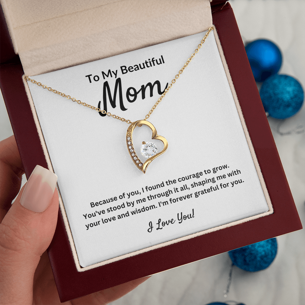 To My Beautiful Mom-Forever Love Necklace for Mom – A Meaningful Mother’s Day Gift