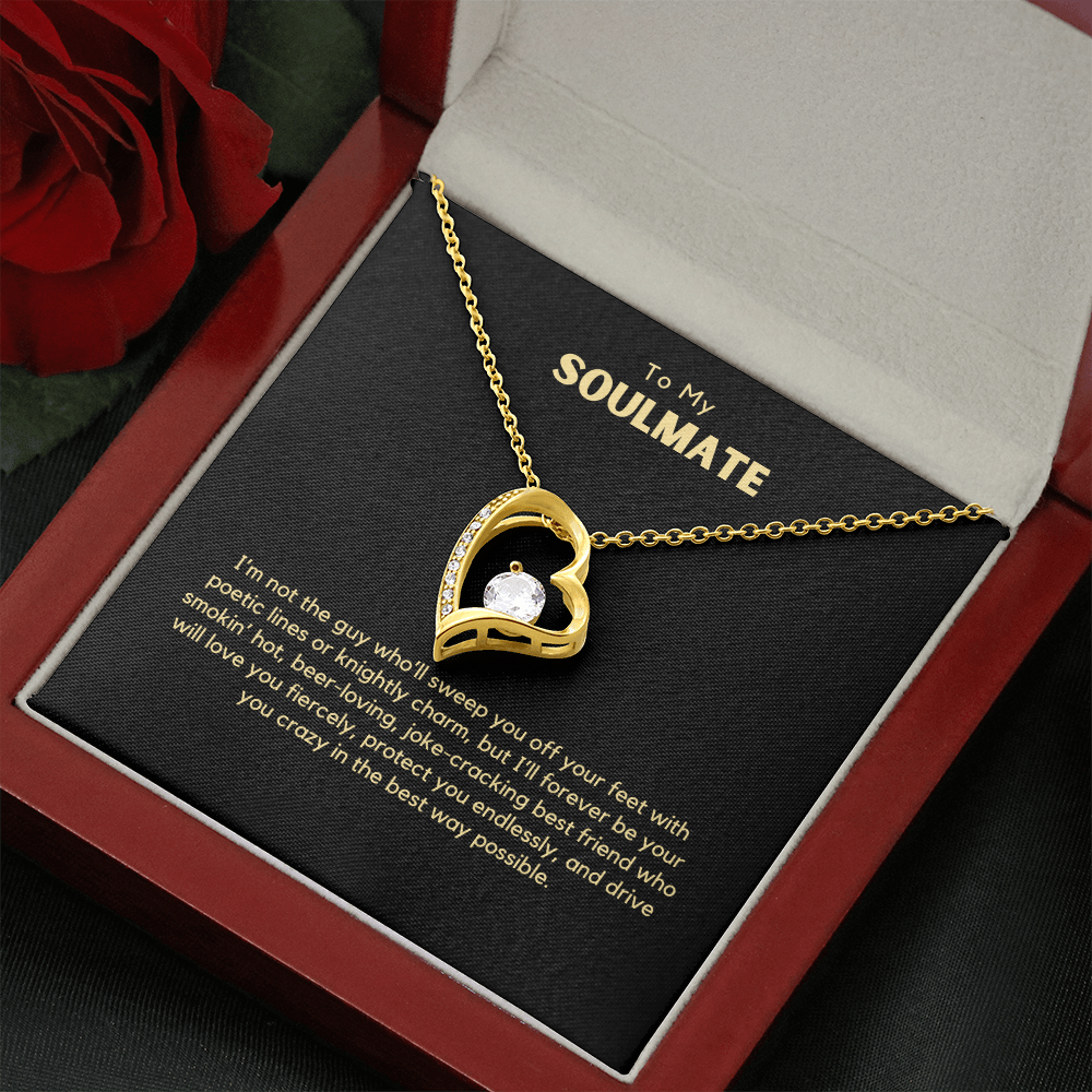 Forever Love Necklace – Romantic Gift for Wife from Husband, Funny & Heartfelt Message