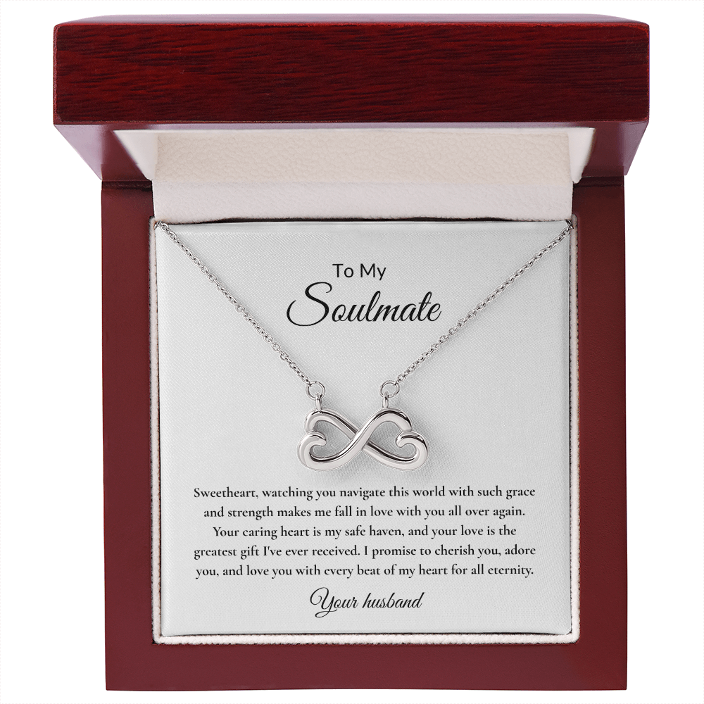 Endless Love Necklace – Infinity Heart Pendant for Soulmate