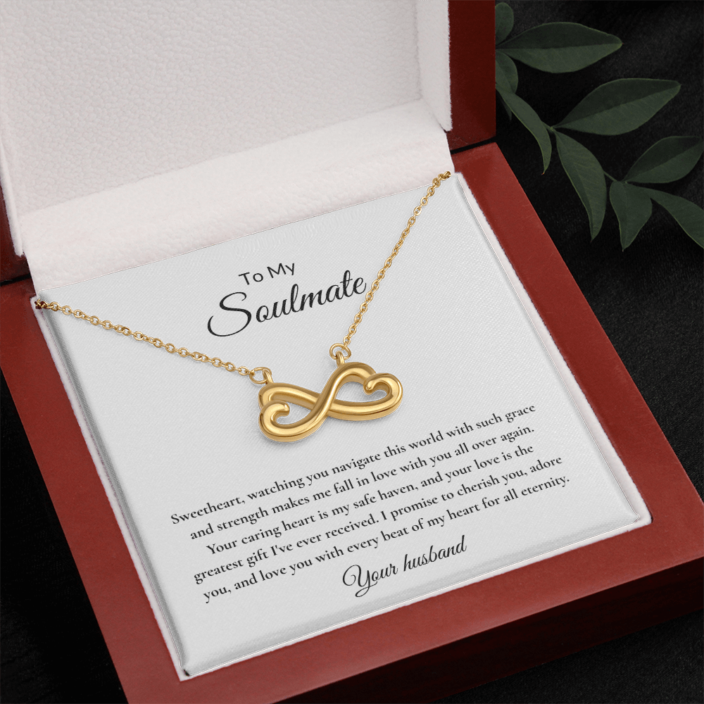 Endless Love Necklace – Infinity Heart Pendant for Soulmate