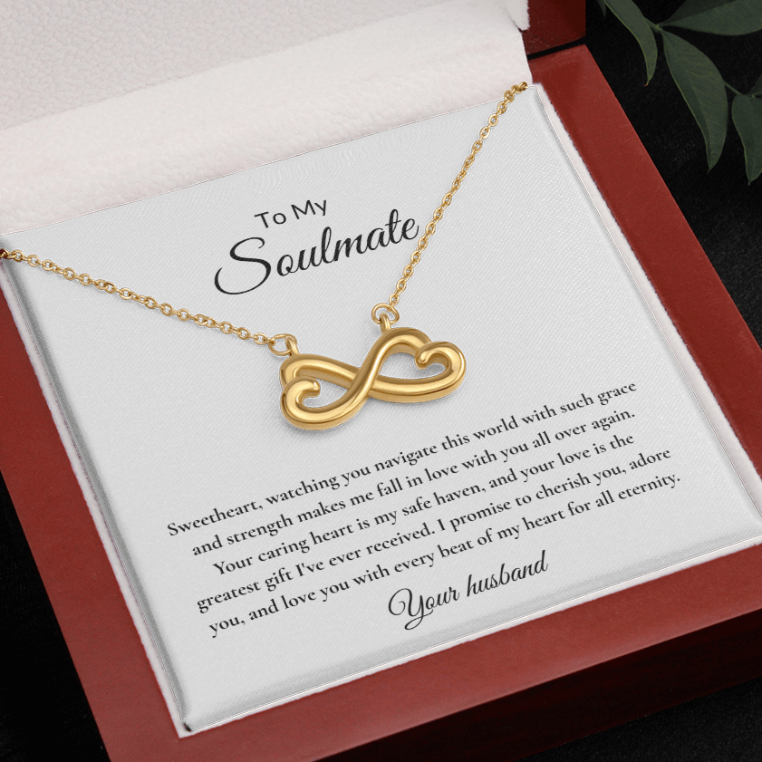 Endless Love Necklace – Infinity Heart Pendant for Soulmate