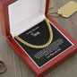 To My Talented Son 14K Gold Stainless Steel Heavy Weight 5mm - Adjustable 18-22 Inch Hip Hop Street Style Chain