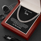 To My Talented Son 14K Gold Stainless Steel Heavy Weight 5mm - Adjustable 18-22 Inch Hip Hop Street Style Chain
