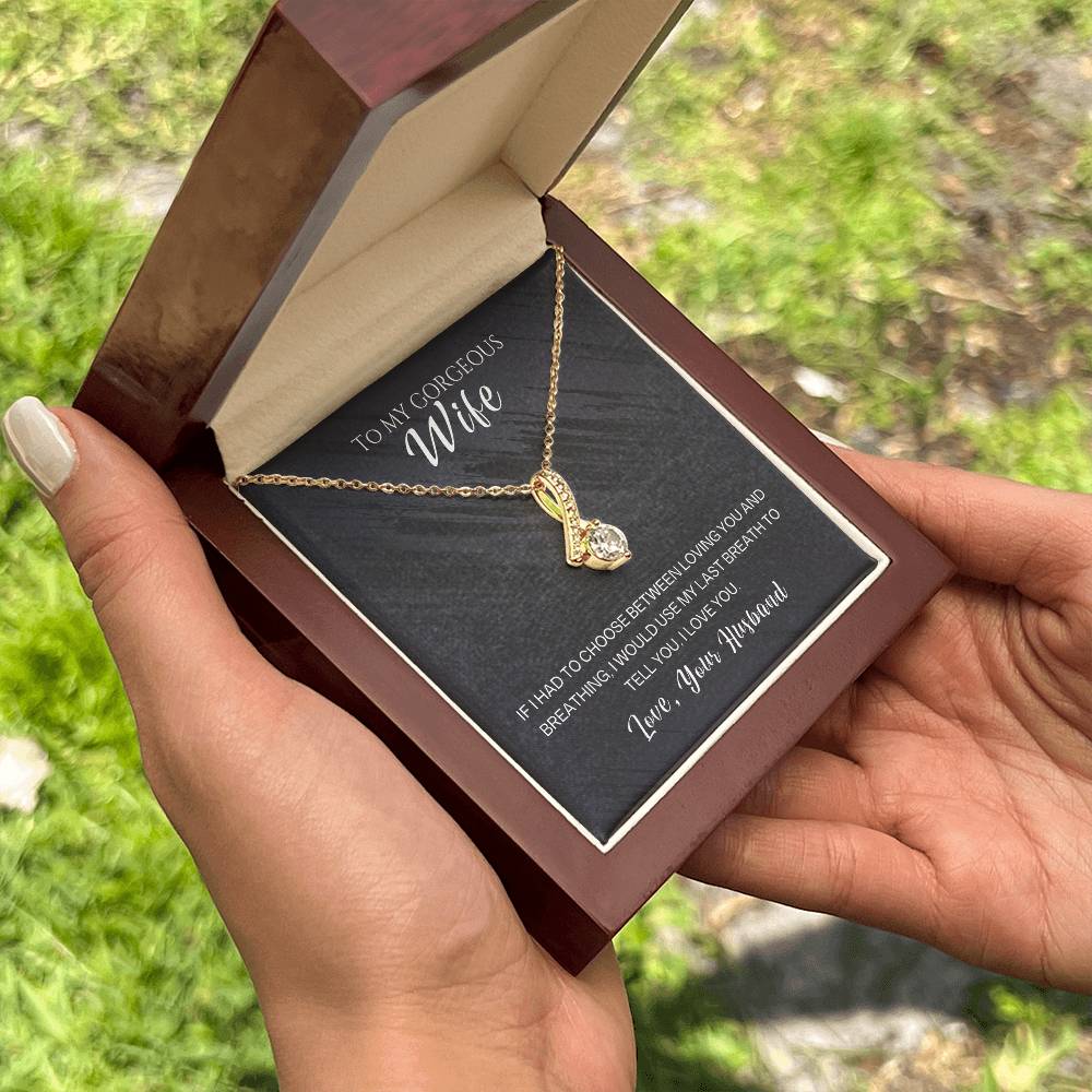 To My Gorgeous Wife Alluring Beauty Necklace