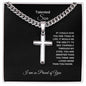 Talented Son Personalized Cross Necklace
