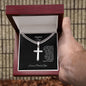 Talented Son Personalized Cross Necklace