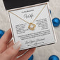 To My Beautiful Wife Love Knot Necklace