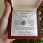 To My Beautiful Wife Love Knot Necklace