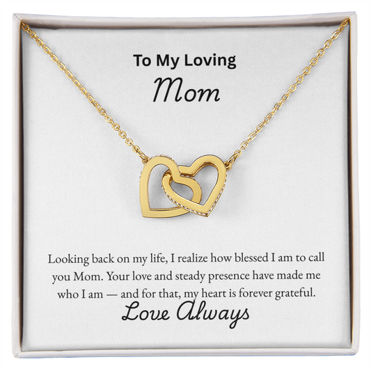 Interlocking Hearts Necklace for Mom | Mother's Day Gift Jewelry