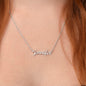 To My Beautiful Bonus Daughter Name Necklace