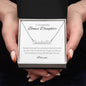 To My Beautiful Bonus Daughter Name Necklace