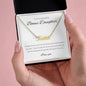 To My Beautiful Bonus Daughter Name Necklace