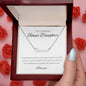 To My Beautiful Bonus Daughter Name Necklace
