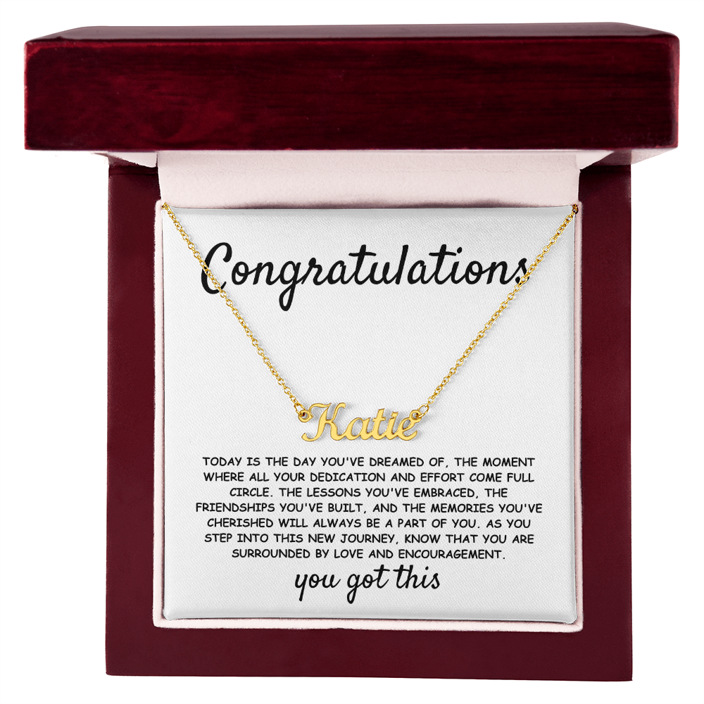 Personalized Name Necklace – Custom Gift for Graduation