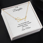 To My Daughter Name Necklace