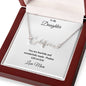 To My Daughter Name Necklace