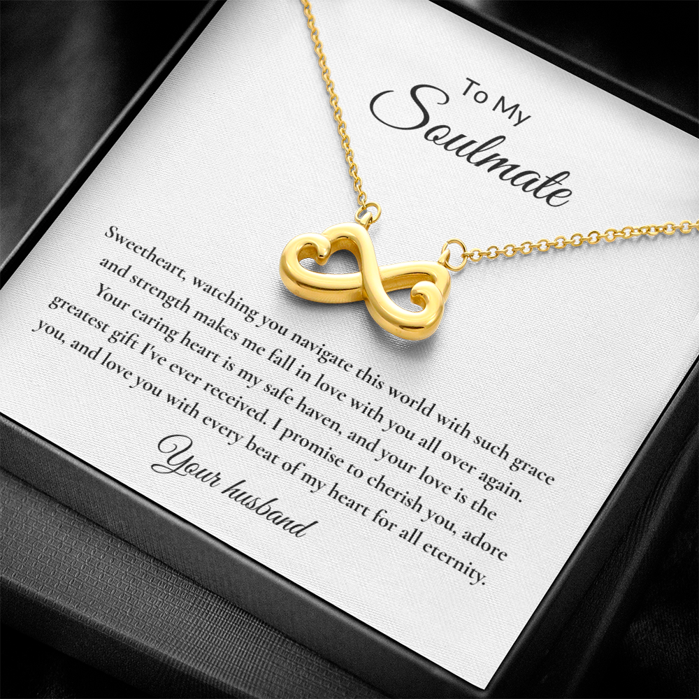 Endless Love Necklace – Infinity Heart Pendant for Soulmate