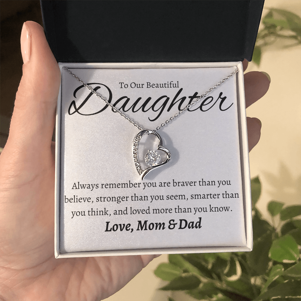 To Our Beautiful Daughter Forever Love Necklace
