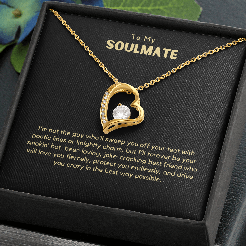Forever Love Necklace – Romantic Gift for Wife from Husband, Funny & Heartfelt Message