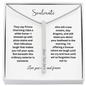Engraved 4-Sided Stick Necklace - Custom Personalized Jewelry | Soulmate Collection