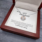 To My Daughter Crown Pendant Necklace – Inspirational Gift from Mom or Dad