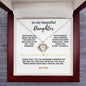 to my beautiful Daughter-Crown Pendant Necklace for Daughter