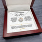 to my beautiful Daughter-Crown Pendant Necklace for Daughter