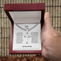 Personalized Cross Necklace with Cuban Link Chain - 18K Gold Plated Christian Cross Pendant - Faith Gift for Son
