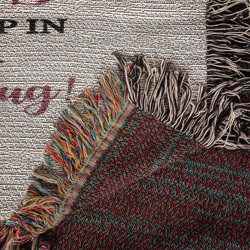 To My Sister Heirloom Artwork Woven Blanket (Portrait)