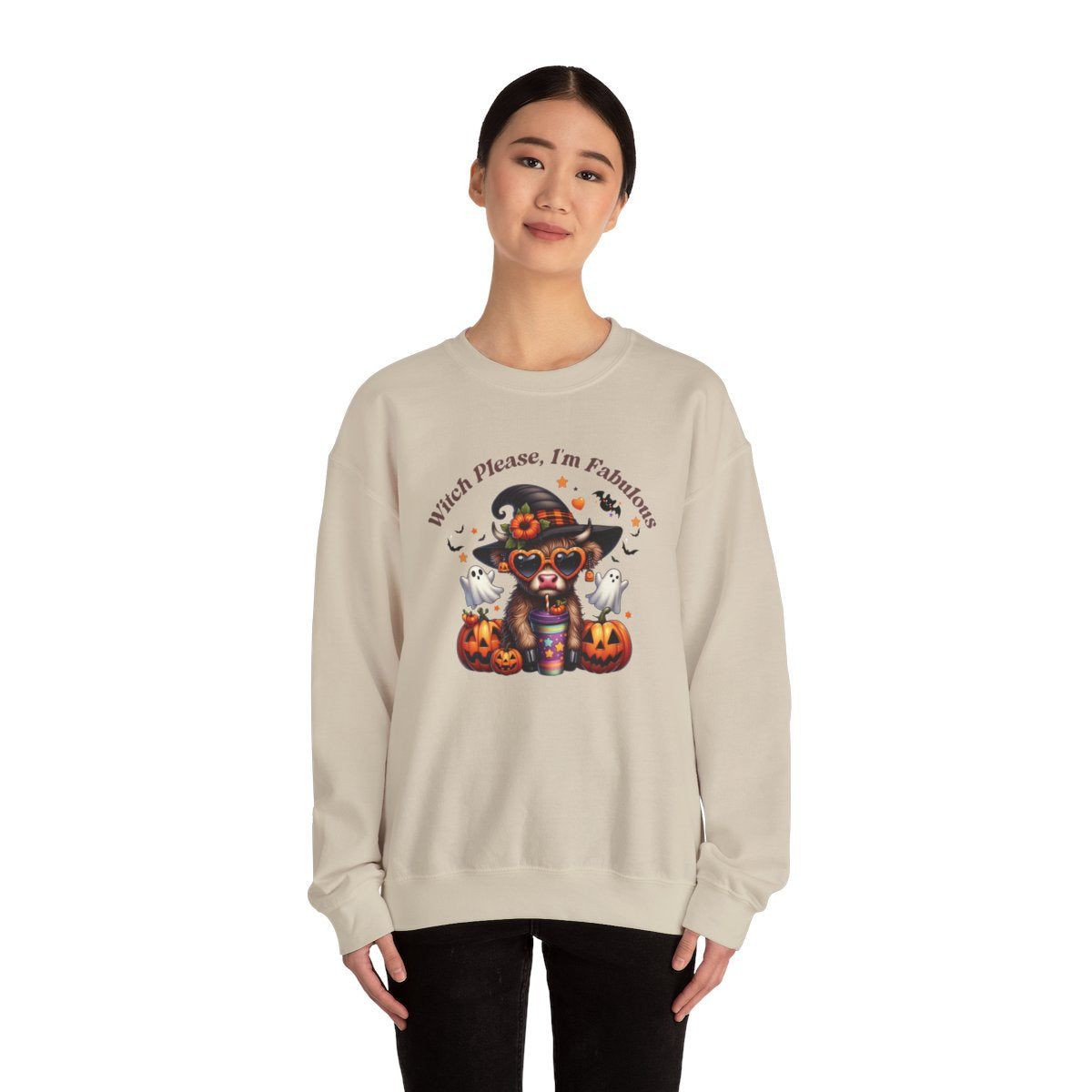 "Witch Please, I'm Fabulous" Halloween Sweatshirt -Unisex Heavy Blend™ Crewneck Sweatshirt
