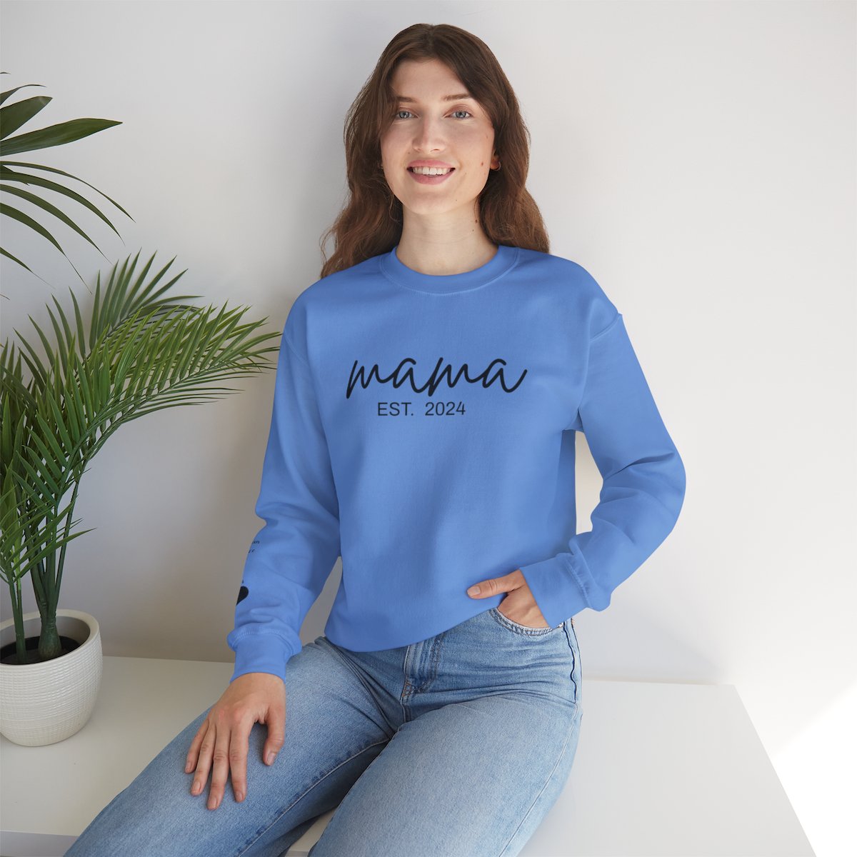 Personalized Mama Sweatshirt – Custom Children's Names & Established Date Unisex