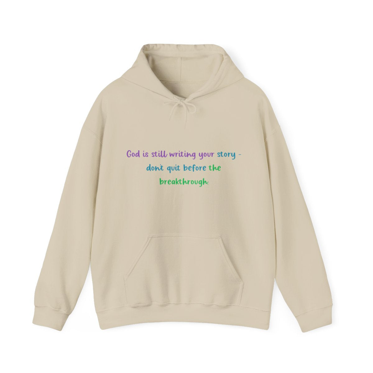 Faith Quote Hoodie – "God Is Still Writing Your Story" Unisex Heavy Blend Christian Sweatshirt